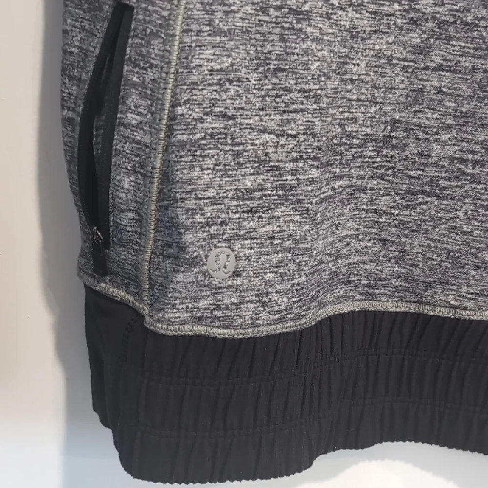 Lululemon Think Fast Hoodie Space Dye Camo Black Dark Slate / Black Size 4